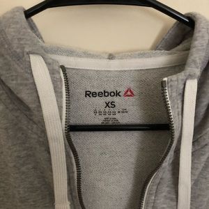 Reebok zip up sweatshirt , size XS